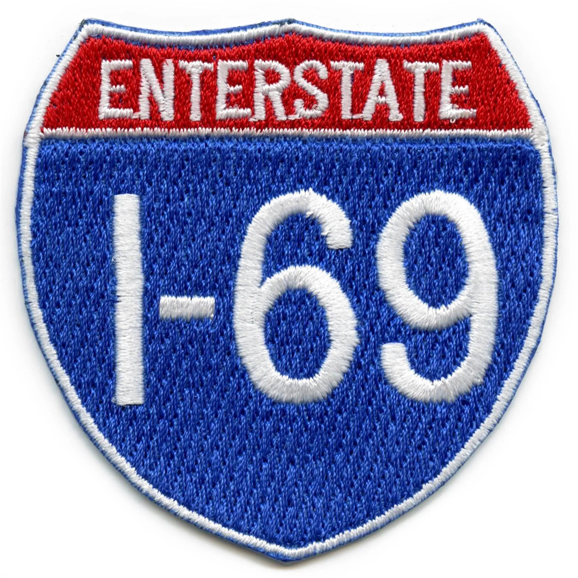 Funny Enterstate I-69 Highway Sign Logo Iron On Patch
