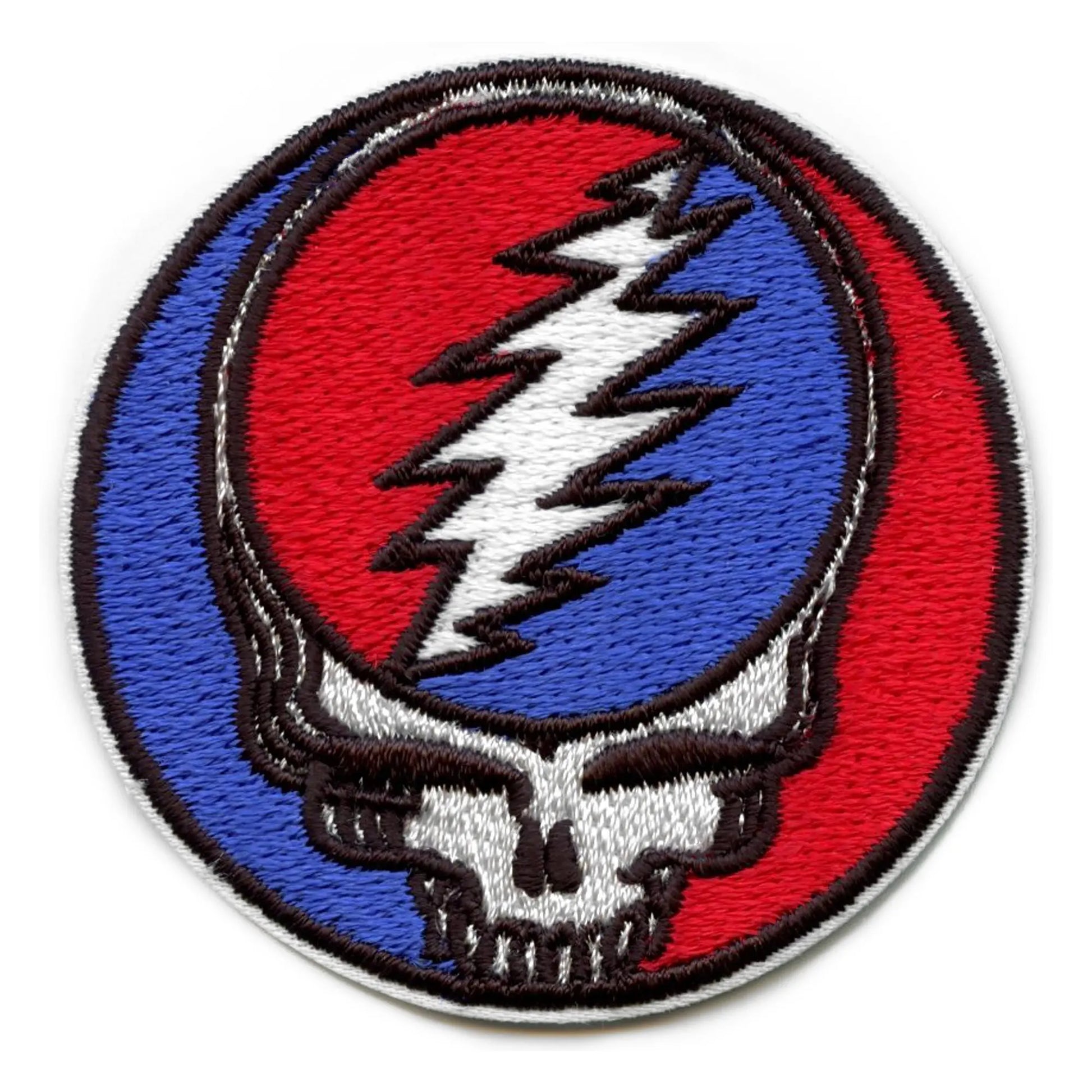 Grateful Dead Patch Steal Your Face Embroidered Iron On - Small 
