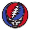 Grateful Dead Patch Steal Your Face Embroidered Iron On - Small