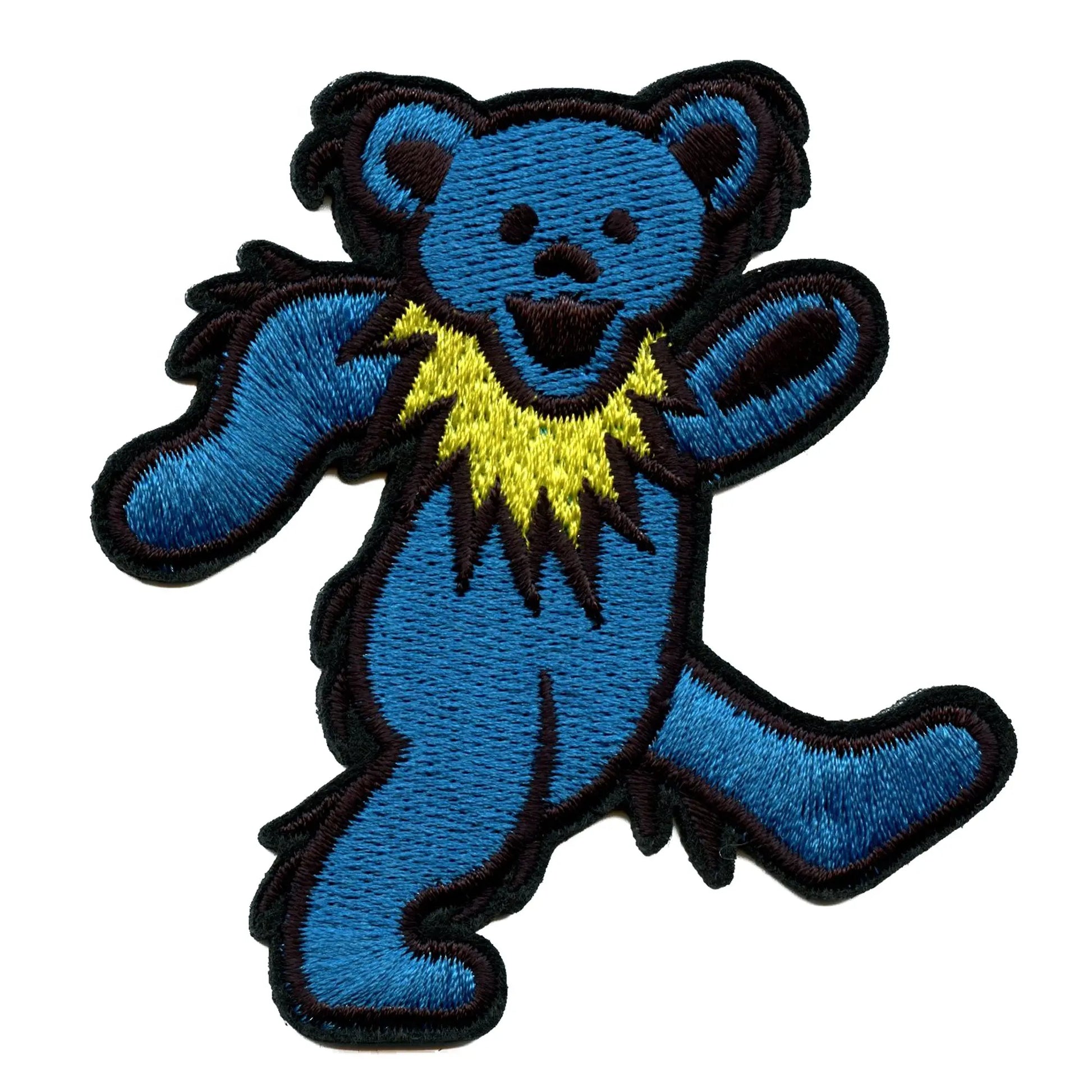 Grateful Dead Blue Bear Patch Medium Iconic Embroidered Iron On 