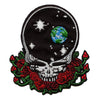 Grateful Dead Space Your Face Patch Skull Roses Embroidered Iron On 