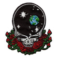 Grateful Dead Space Your Face Patch Skull Roses Embroidered Iron On