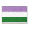 Genderqueer Pride Flag Patch LGBTQ+ Embroidered Iron On 