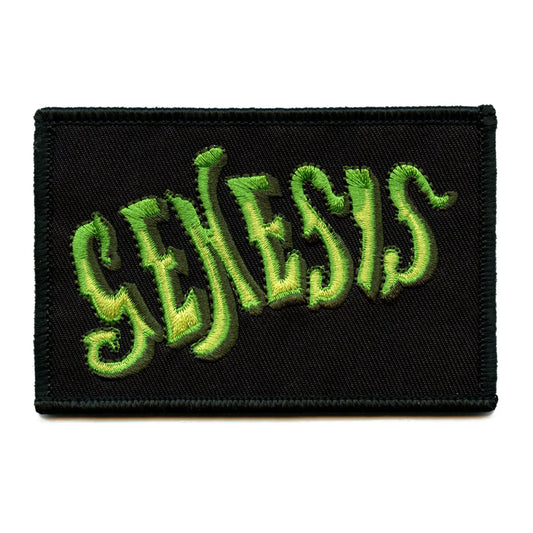 Genesis Classic Neon Logo Patch Rock Band Embroidered Iron On