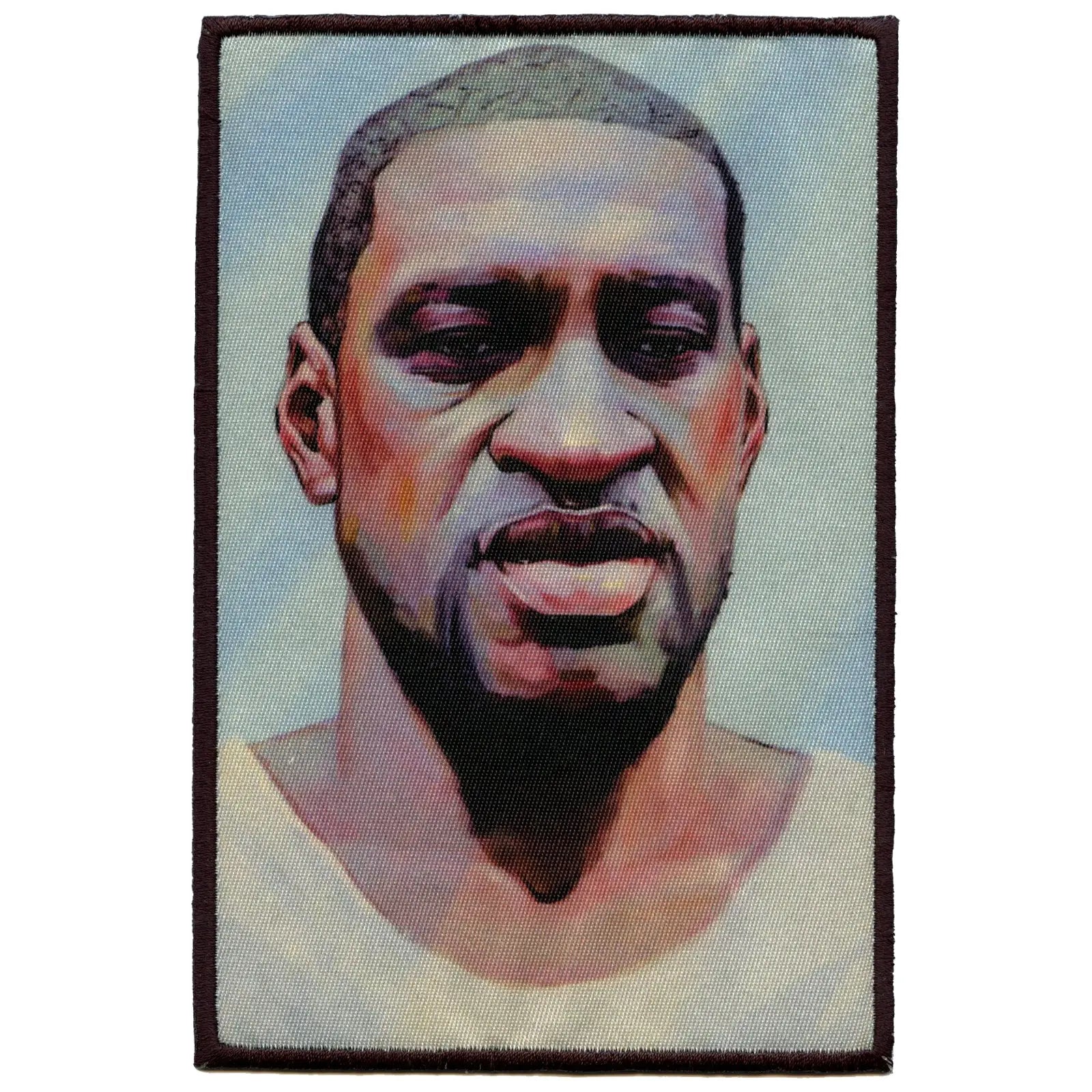 George Floyd Portrait BLM Embroidered Iron On FotoPatch 