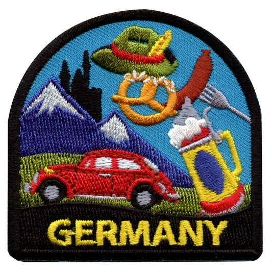 Germany Travel Embroidered Iron On Patch 