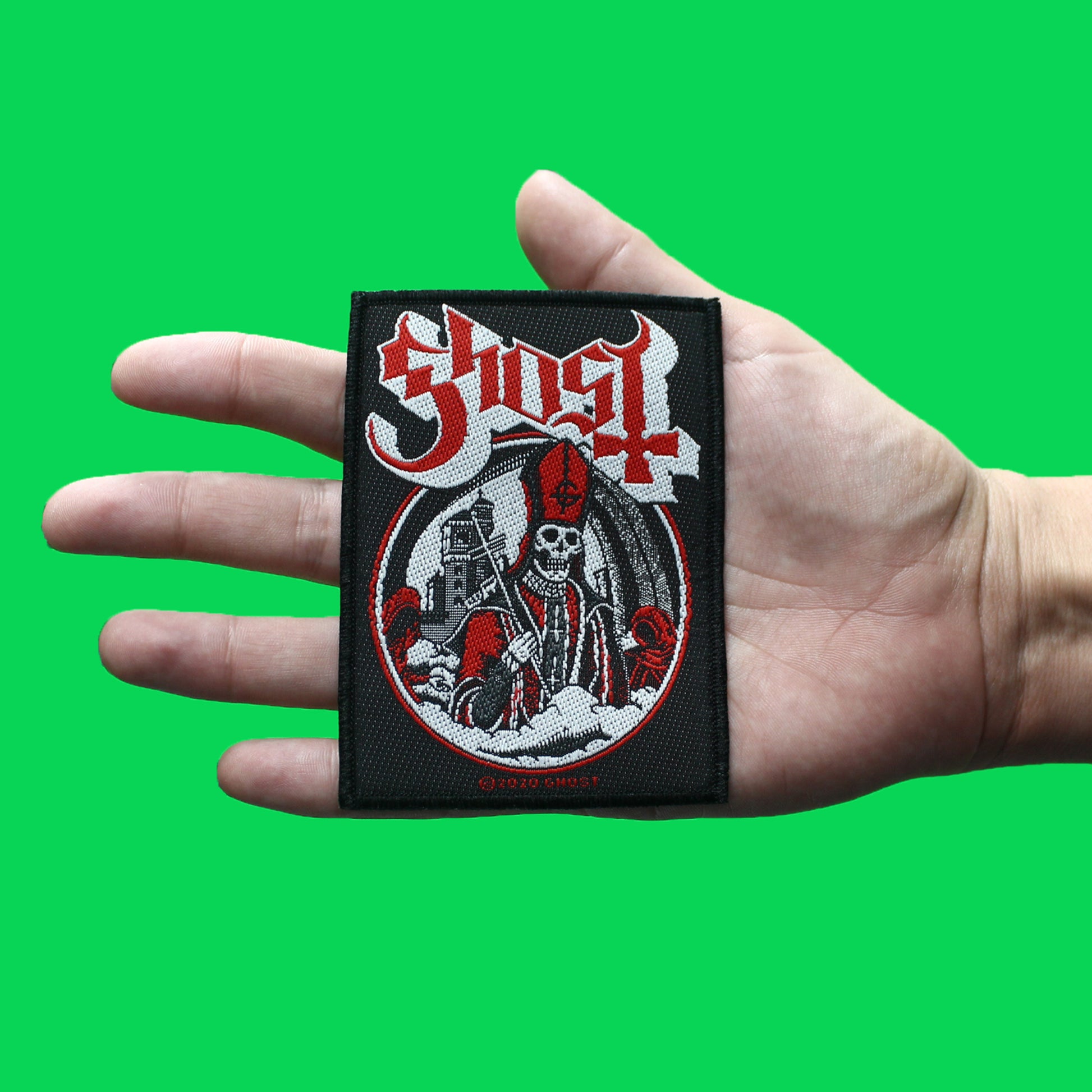 Ghost Secular Haze Patch Hard Rock Band Woven Iron On
