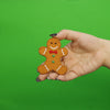 Gingerbread Man Cookie Embroidered Iron On Patch 