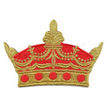 Royal Crown Metallic Embroidered Iron On Patch