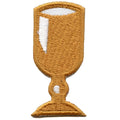 Golden Chalice Holy Grail Embroidered Iron On Patch