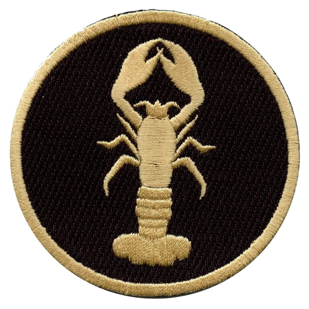 New Orleans Louisiana Crawfish Icon Embroidered Iron On Patch 