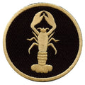 New Orleans Louisiana Crawfish Icon Embroidered Iron On Patch 