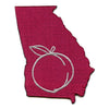 Georgia Peach State Embroidered Iron On Patch 