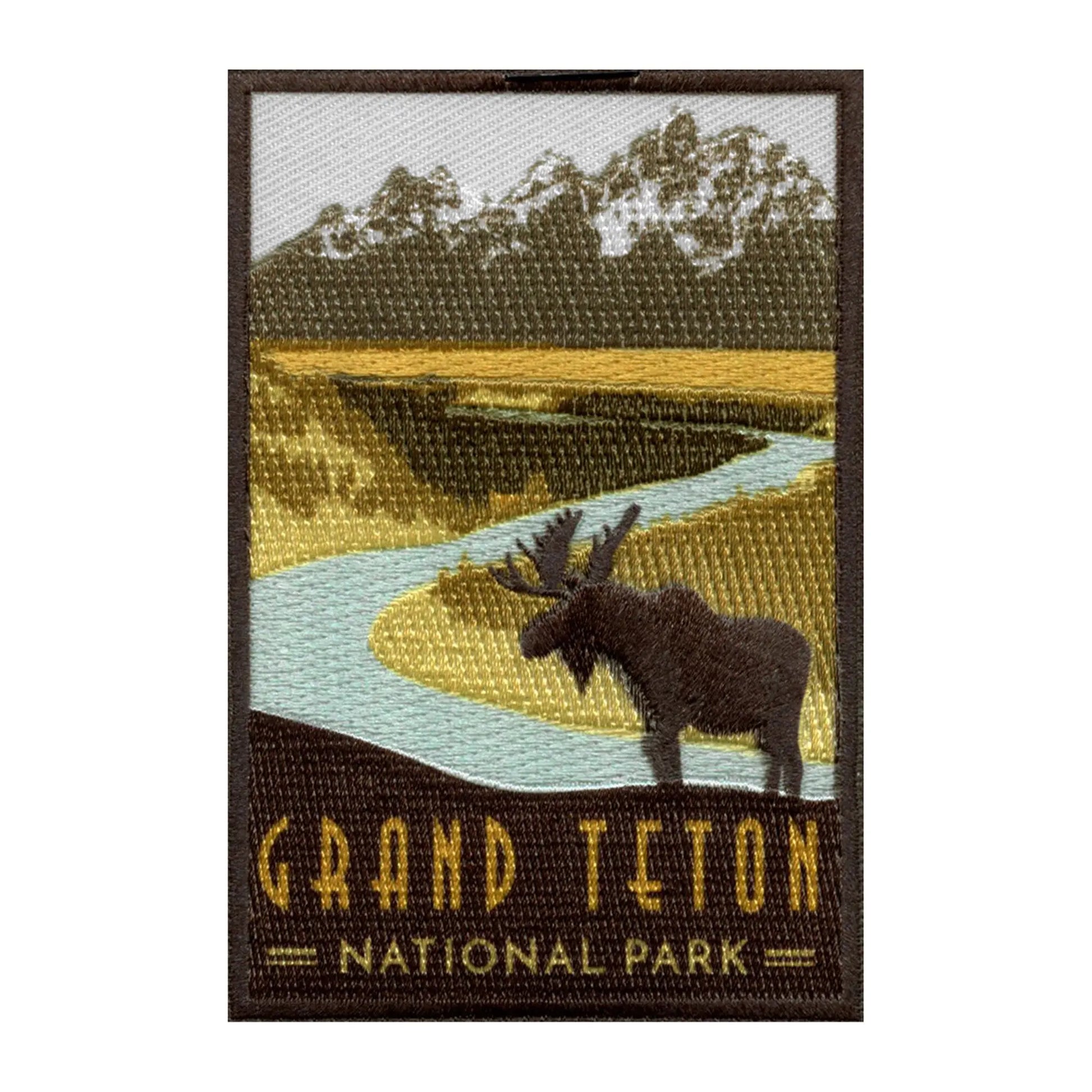Grand Teton National Park Patch NorthWestern Wyoming Travel Embroidered Iron On