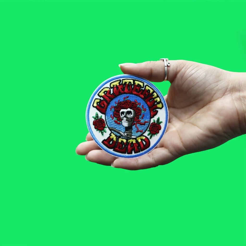 Grateful Dead Patch Skull Rose Logo Embroidered Iron On