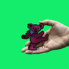 Grateful Dead Pink Bear Patch Medium Iconic Embroidered Iron On 