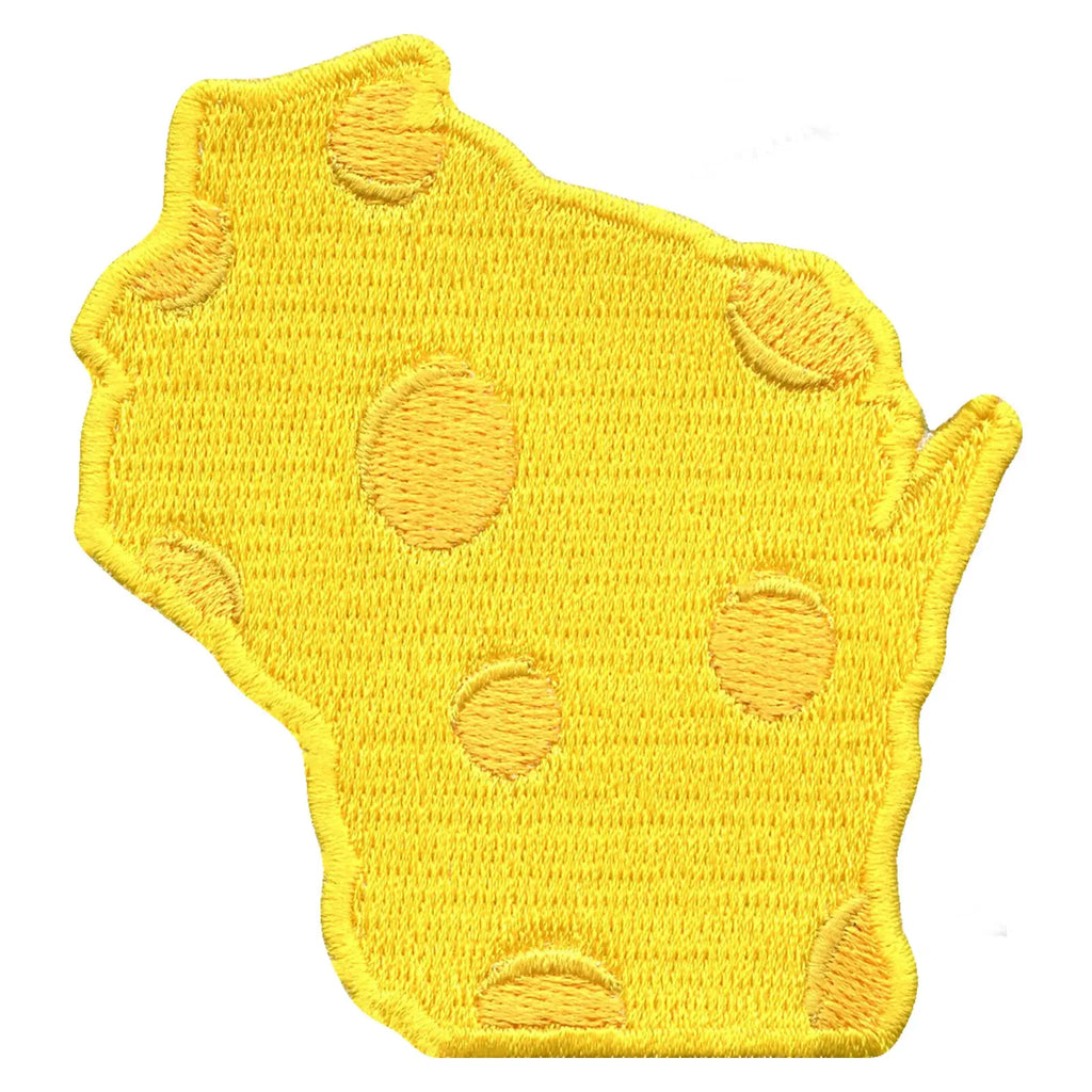 Green Bay Wisconsin Cheese State Embroidered Iron On Patch