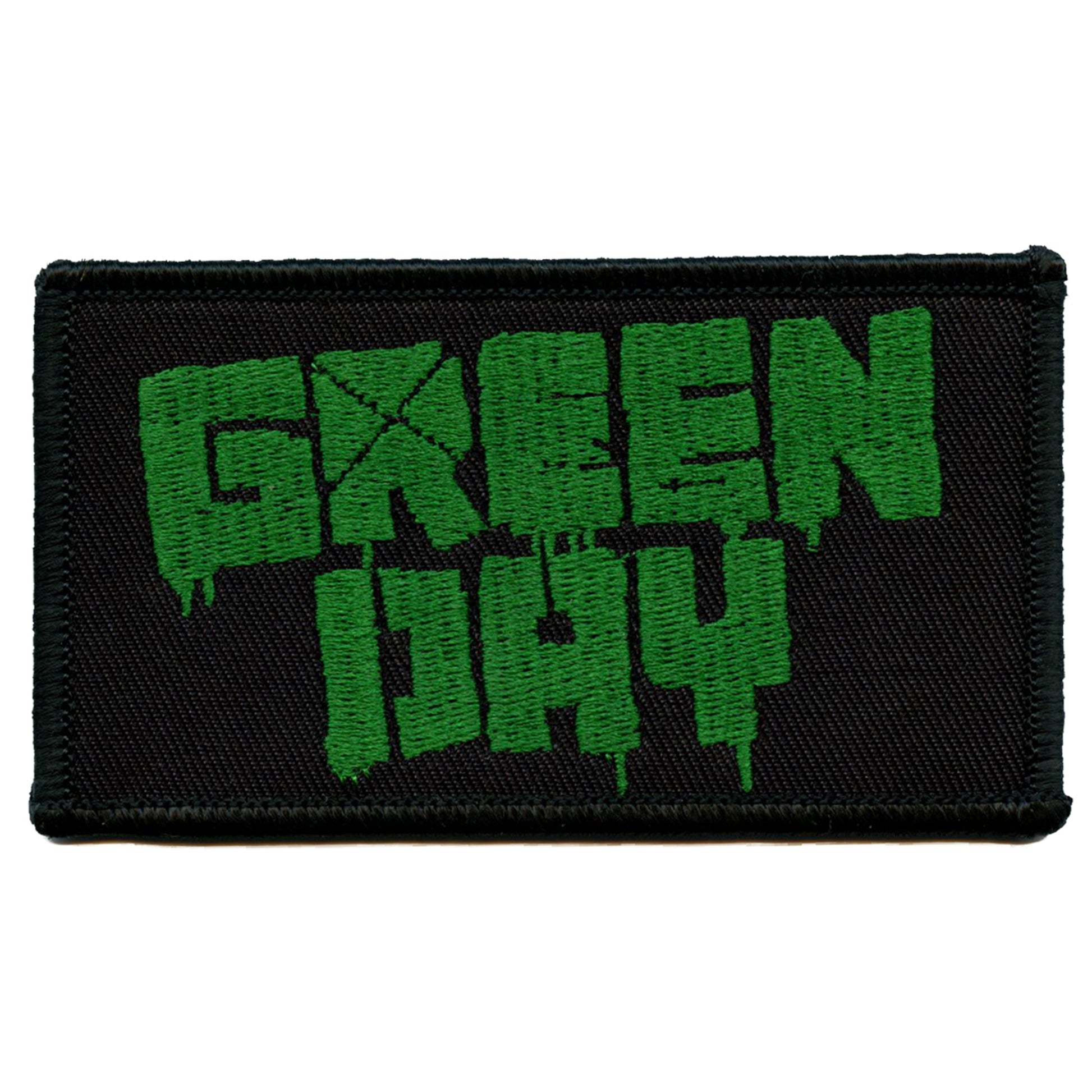 Green Day Spray Paint Logo Patch Punk Rock Band Embroidered Iron On