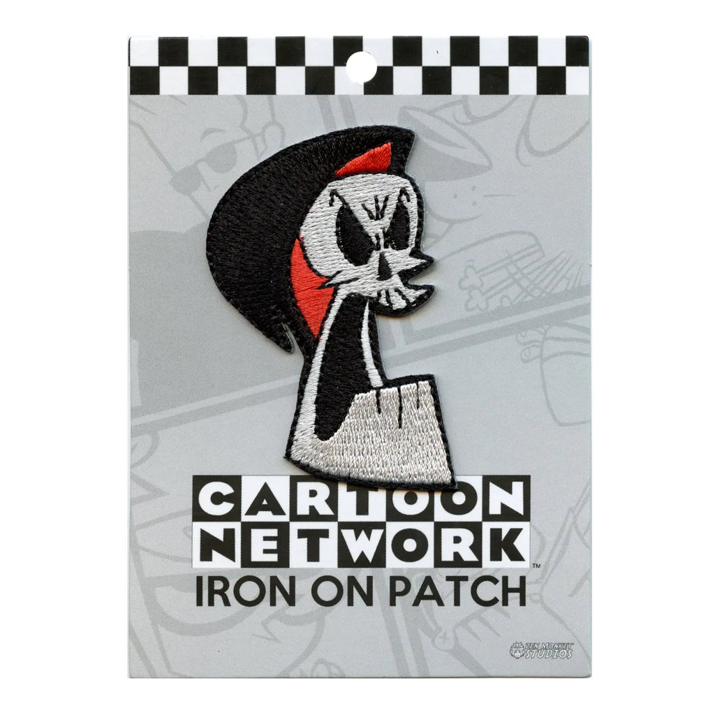 Grim Adventures Of Billy And Mandy Angry Grim Embroidered Iron On Patch