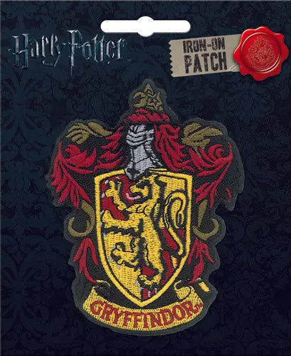 Harry Potter Gryffindor Crest Embroidered Iron On Patch