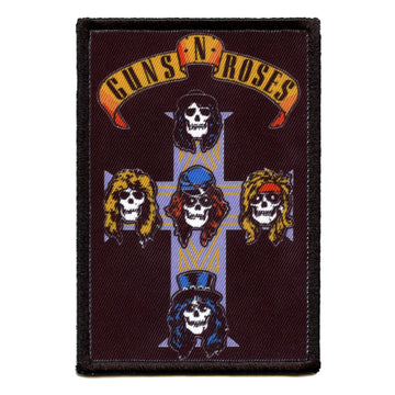 Guns N' Roses Nightrain Cross Patch Metal Rock Band Sublimated Iron On