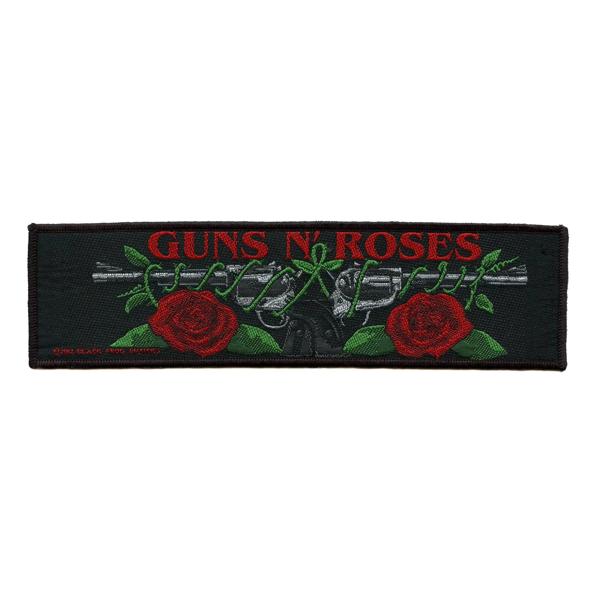 Guns N' Roses Logo Strip Patch Metal Rock Band Woven Iron On