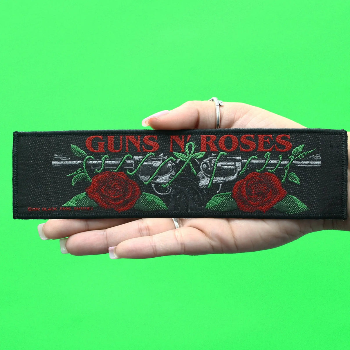 Guns N Roses Logo Strip Patch Metal Rock Band Woven Iron On Patch guns-n-roses-logo-strip-patch-metal-rock-band-woven-iron-on-patch