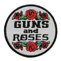 Guns N' Roses Floral Patch Rock Band Round Embroidered Iron On