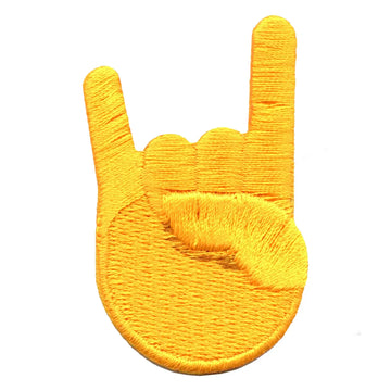 H-Hand Emoji Embroidered Iron On Patch 