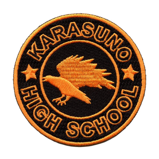 Haikyuu!! Karasuno High School Patch Crow Emblem Volleyball Embroidered Iron On 