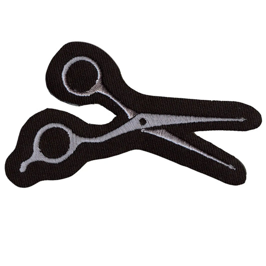 Hair Cutting Scissors Stylist Sheers Embroidered Iron On Patch 