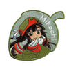 Hakumei and Mikochi Acorn Patch Mikochi Character Embroidered Iron On 