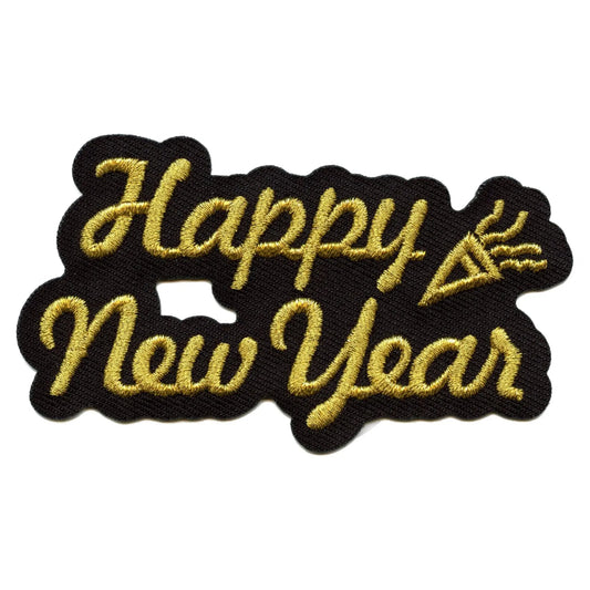 Happy New Year Patch Embroidered Iron On 