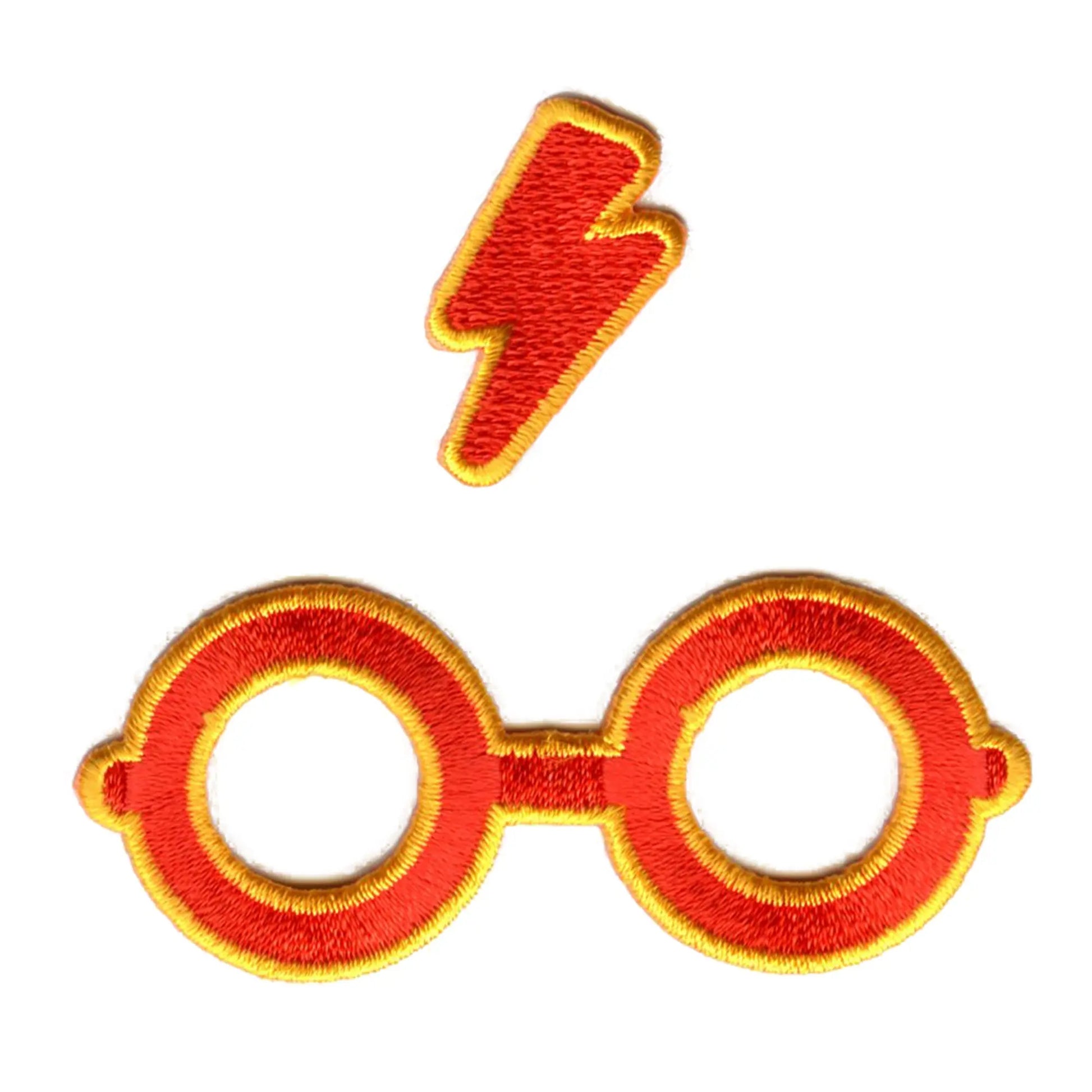 Harry Potter Scar and Glasses Patch Movie Wizard Embroidered Iron On