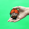 Harry Potter Ron Weasley Emoji Patch Movie Gryffindor Wand Embroidered Iron On