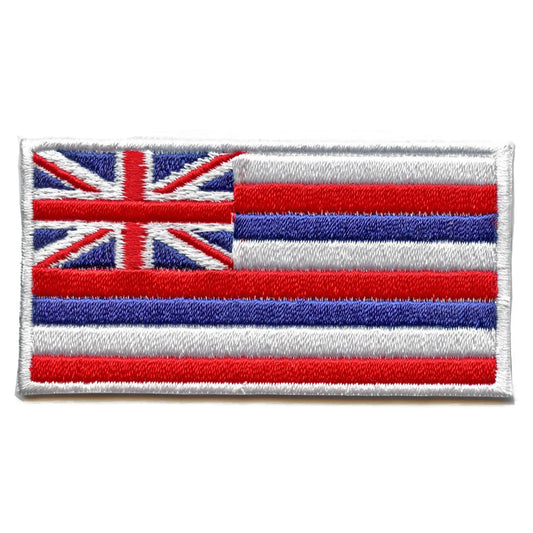 Hawaii State Flag Patch Embroidered Iron On 