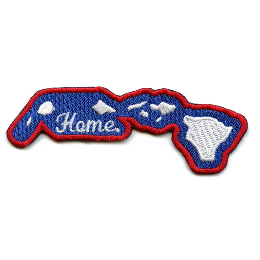 Hawaii Home State Patch Embroidered Iron On 
