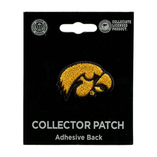 Iowa Hawkeyes Primary Die-Cut Logo Iron On Embroidered Patch (ALT) Small 