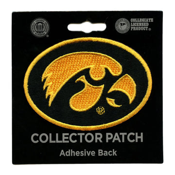 Iowa Hawkeyes Primary Logo Iron On Embroidered Patch (ALT) 
