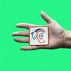 Cochlear Implant Patch Hearing Impaired Awareness Embroidered Iron On 