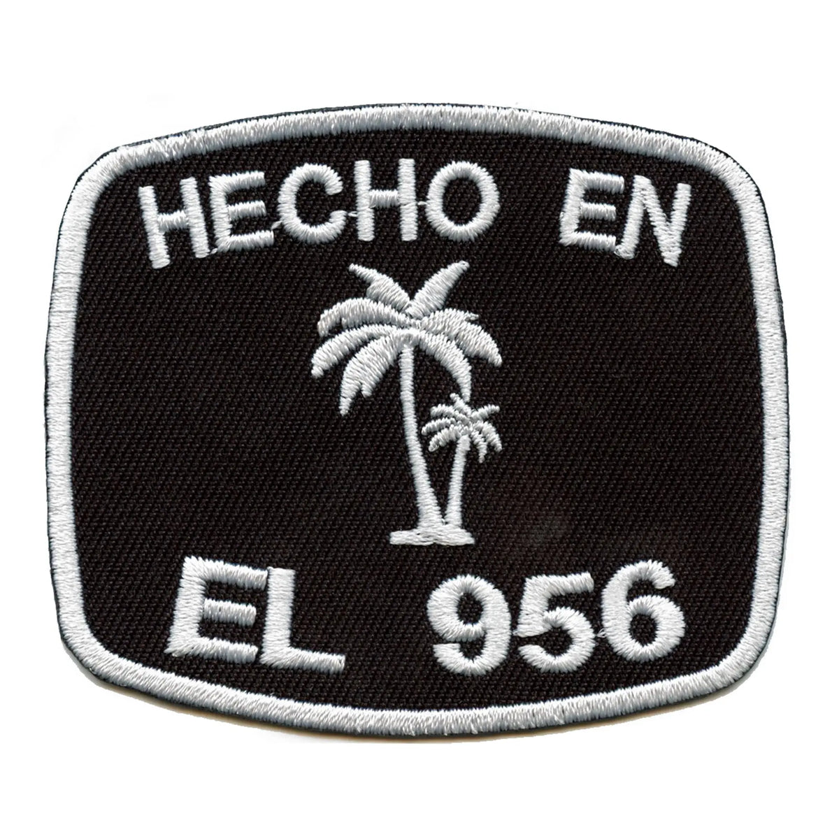 956 Area Code Vector Hecho En El 956 Patch Area Code Embroidered Iron On – Patch Collection