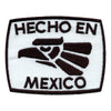 Hecho En Mexico Stamp Embroidered Iron On Patch 