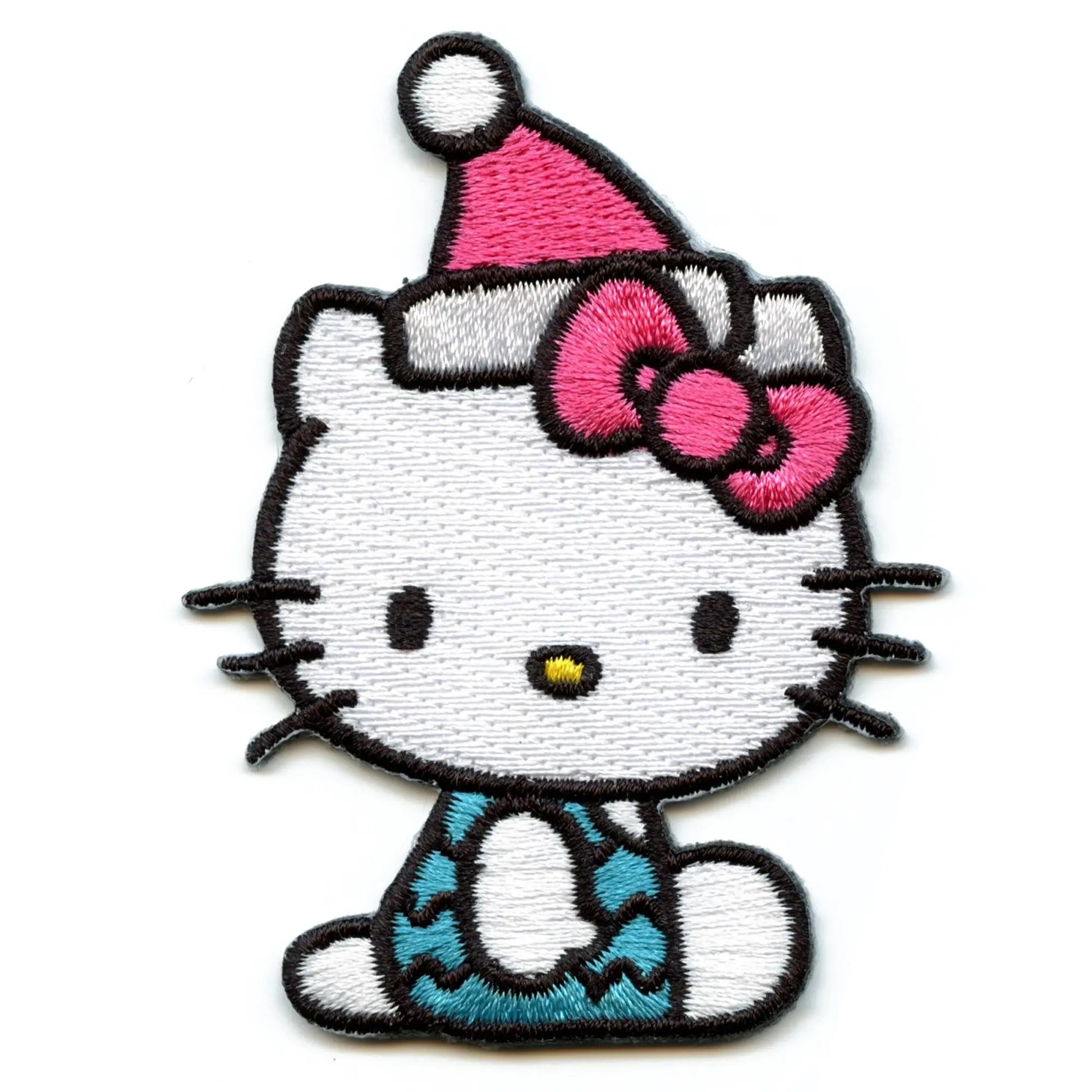 Hello Kitty Sitting Patch Christmas Hat Embroidered Iron On – Patch  Collection