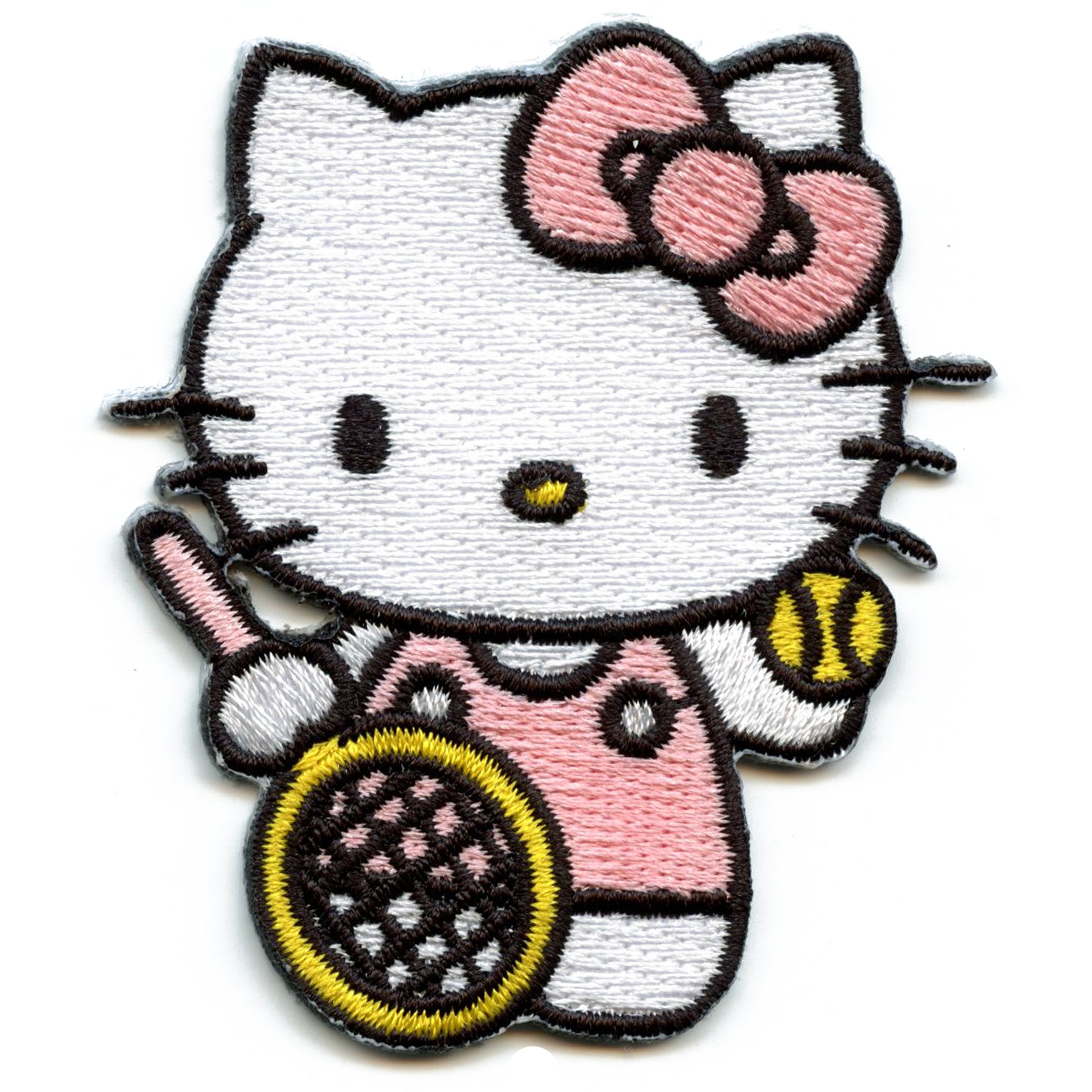 Hello Kitty Patch Tennis Player Embroidered Iron On 