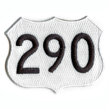 Texas Highway 290 Sign Embroidered Iron On Patch 