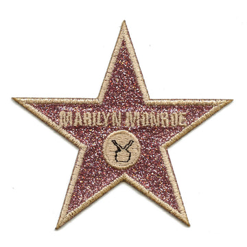 Marilyn Monroe Hollywood Star Patch Walk of Fame Embroidered Iron on 