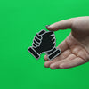 Homie Hands Handshake Black Emoji Iron on Patch 
