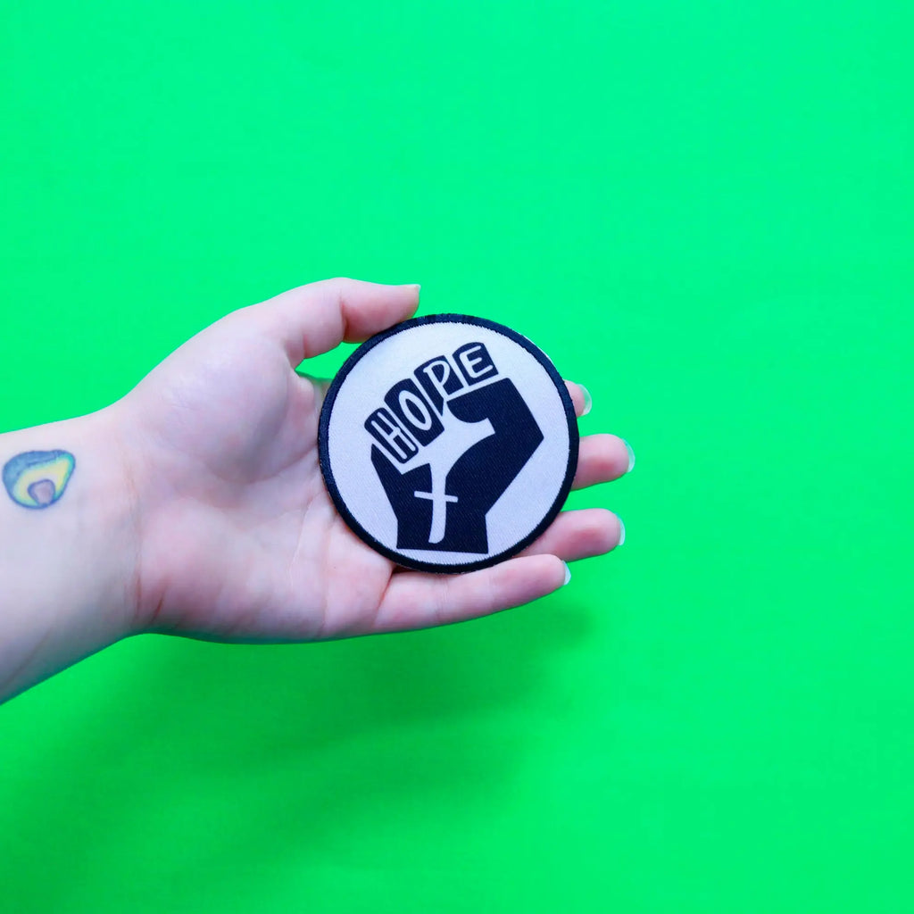 Hope BLM Fist Embroidered Iron On FotoPatch