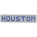 Houston Blue Tile Curb Street Sign Address Iron On Embroidered Patch