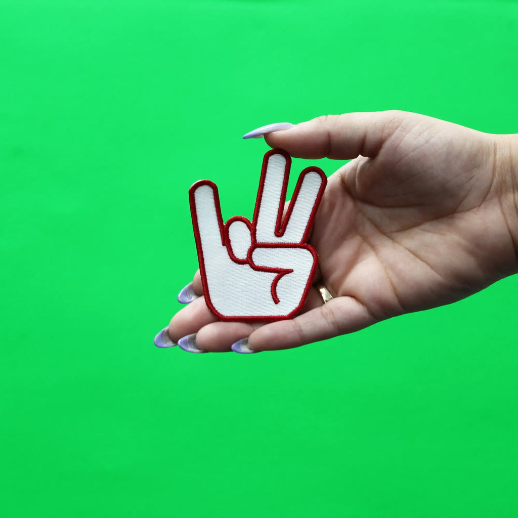 Houston College Hand Patch Coogs Sign Embroidered Iron On